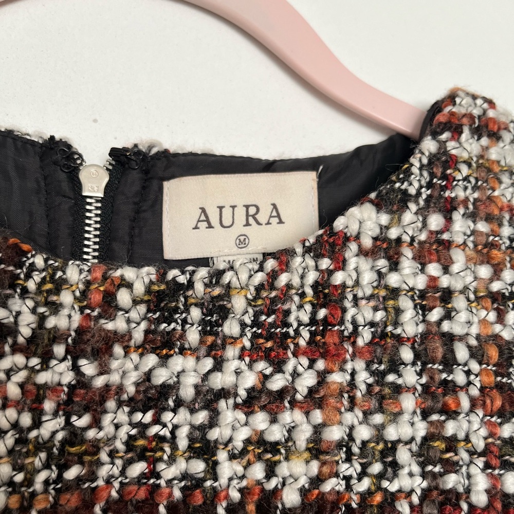 Aura Rust Tweed Sheath Dress NWT - Picture 4 of 4